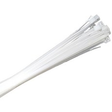 BRISK STYLE 大容量束線帶電腦多插座書桌電線整理 大 300*4mm, Clova White, 90個