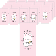 Donna&deco 充滿心意的零用錢信封 30入 + 透明貼紙 30入 組, 142 兔子的心意, 1套, 1個