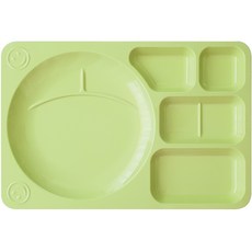 LOHJA 美耐皿圓形分格餐盤, 淺綠色
