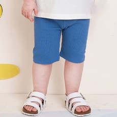 milk mile 童款俏皮小熊圖案5分羅紋內搭褲