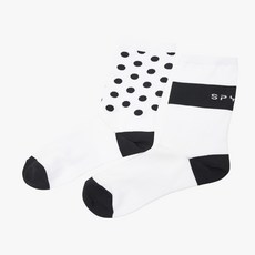스파이더 도트 포인트 사이클 양말, 화이트