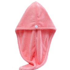 모던리빙 여성용 긴머리 빠른건조 물기흡수 헤어타올, 핑크, 1개