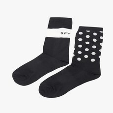 蜘蛛網點騎行襪, 黑色