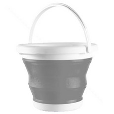 沃德可林 可折疊手提臉盆 3L, 1個, 灰色