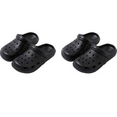 防滑輕量水陸兩用泡泡洞洞拖鞋 & 涼鞋 2入組