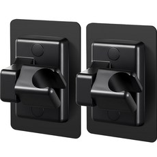 모나코올리브 무타공 각도조절 샤워기 홀더, 2개, 블랙