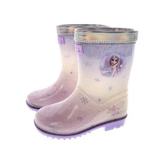 迪士尼女童款冰雪奇緣2紫色雪花PVC雨鞋 MBFZB10011