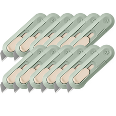 누사인 슬라이딩 멀티 투톤 미니컷터, 밀크그린, 12개