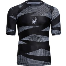 SPYDER 男款圖案圖案巴西柔術壓縮短袖T恤