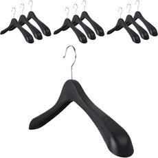 코디스 여성용 어깨뿔방지 자켓옷걸이, 블랙, 10개