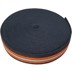 Eurelex高強力鋸齒橡膠帶 橘色 50mm*18m, 1個