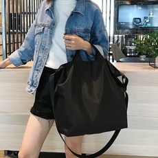 SIOT 女性防水旅行斜背包, 黑色