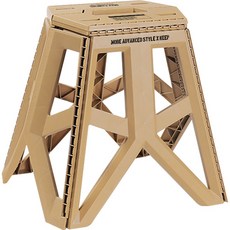 KEEP 원터치 캠핑 폴딩 스툴 L, 탄, 1개