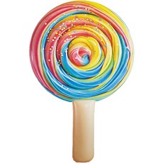 INTEX 彩虹棒棒糖泳圈 127cm, 混合顏色, 1個