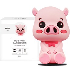허브타임 허브팜 캐릭터 차량용 디퓨저 50ml, 꾸리 레드프룻, 1개