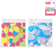 PARTYSHOW 大容量圓形五彩紙屑 200g x 2款組合 2.5cm, 明亮色, 寶寶圖案, 1套
