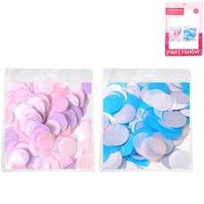 PARTYSHOW 大容量紙製五彩紙屑圓形 200g*2種組 2.5cm, 可愛的圖案，嬰兒圖案, 1套