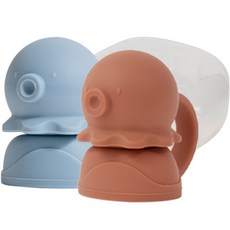 Fergie 嬰兒食品袋禮帽章魚帽 2p, 1個, 藍色 + 八紅色