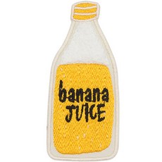 예쁜 장식용 열접착식 와펜, 바나나주스, 1개