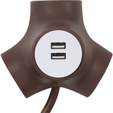 POWER ZONE Tetrapod USB 延長線 3孔 PMS-GEE-03SU2, 1.5m, 1個