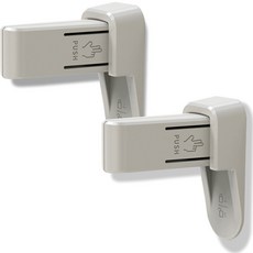 원더파파 문손잡이 안전 잠금장치, 그레이, 2개