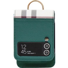 iRUDA 皮革格紋圖案卡夾手機殼