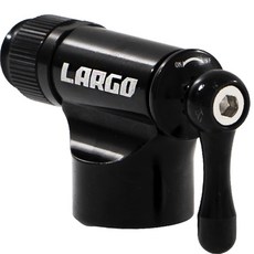 韓國 LARGO Largo自行車打氣筒頭型CO2充氣器, 黑色, 1個