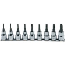 Koken 3/8SQ 五角星形孔起子套筒滑軌組 RS3025/9-PR(IPR), 1套