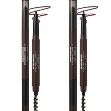 MACQUEEN My Waterproof Auto Eyebrow Pencil Fixing Powder 0.2g, 自然棕色, 2個