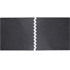 Sorianna 跑步機雙面拼圖地墊, 黑色 + 灰色, 2個