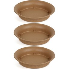 가든 원형 화분받침, 브라운, 3개