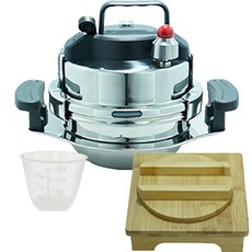 5分鐘速食鍋巴鑄鐵鍋手柄款附木質餐具組及量杯, 1套, 800ml, 銀色 + 黑色