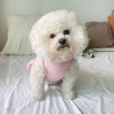 bydamsoomi 寵物狗女兒連身衣, 粉紅色