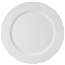 骨瓷西餐盤, 1個, 白色
