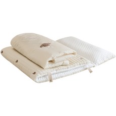 PRIELLE Jjunuga 四季午睡被套組, 奶油色