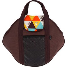 12라운드 그리들보관가방 그리들케이스 소, 다크브라운, 1단, 1개