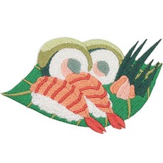 精美裝飾用熱燙貼飾, 壽司2, 1個