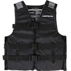 SUNNYWATER 成人用助浮衣 戲水背心, 黑色