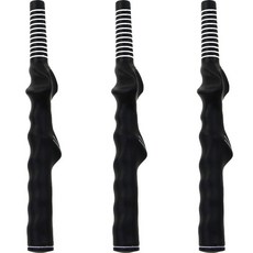 soonZAM 運動高爾夫自行更換橡膠握把 14.73mm 3入, 黑色 + 白色