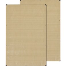 nOVA LIVING 多用途篷布 防水布 2入, 淺米色 + 棕色