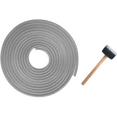 자동차 문콕방지 풍절음 차단 몰딩 도어 가드 실버 + 고무 망치 세트