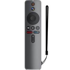 GRAYCO 小米TV 4K彩色全包覆遙控器保護套 霧面透明款+手腕繩, 單品