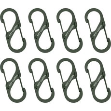 KEEP CAMPING S型刻字登山扣, 卡其色