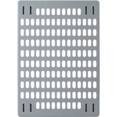라이프스윗 못없이 타원형 타공판 정리 수납 페그보드 42 x 30 cm, 그레이, 1개