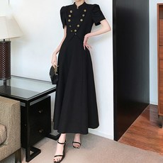 비비에모 퍼프 슬리브 언발란스 사선 버클 재킷 하이 웨이스트 플리츠 정장 세트 03512