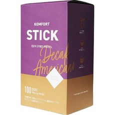 KOMFORT 低咖啡因美式即溶咖啡, 100入, 1個
