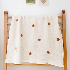 my little daisy 幼兒用Purideu 5層紗毯四季被, 棕色