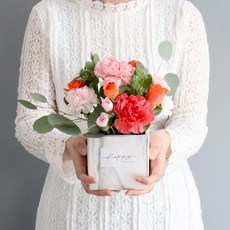 모리앤 진심어린 마음 생화센터피스 DIY + 쇼핑백, 혼합색상, 1개