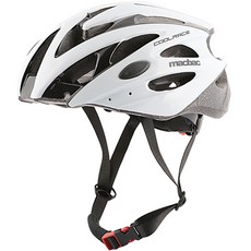 macbac Pelé Sports自行車安全帽 Cool Race 12, 白+黑