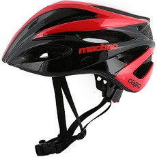 macbac Pelé Sports大豆自行車安全帽 Capio 12, 黑+紅